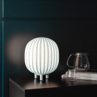 Established & Sons Filigrana T2 Table Lamp - Blue on Table