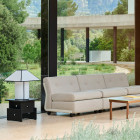 HAY Ava Pyramid Table Lamp Lifestyle Patio