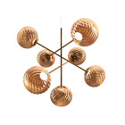 Tom Dixon Whirl LED Chandelier Large Copper On