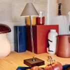 Santa & Cole Gira Mini Portable Lamp on Desk