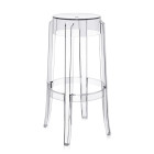 Kartell Charles Ghost Stool - Large, Transparent