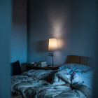 Large, Grey Foscarini Birdie Table Lamp