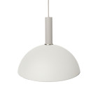 Ferm Living Collect High Socket Pendant Dome Grey White