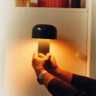 Grey Blue Flos Bellhop LED Portable Lamp