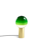 Marset Dipping Light LED Table Lamp S Green Brass