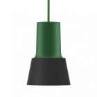 Zero Compose Pendant with Metal Shade Small Green Black