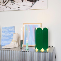 HAY Arcs Table Lamp Sea Green on Shelf