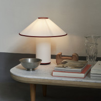 &Tradition Colette Table Lamp White & Merlot