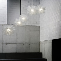 a-emotional light Flou Pendant on staircase