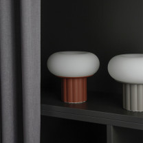Terracotta and Grey AGO Mozzi LED Portable Lamps