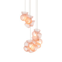 Bocci 100 Series LED Random Multiple Pendant 5 Pink