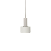 Ferm Living Collect Low Socket Pendant Disc Grey White