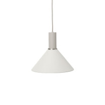 Ferm Living Collect Low Socket Pendant Cone Grey White