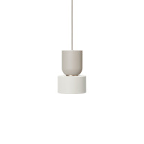 Ferm Living Collect Bell Socket Pendant Disc Grey White