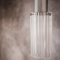 J. Adams Flume 80 Pendant Satin Nickel Detail