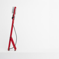 Artemide Sintesi Table Lamp Red - Angled