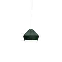 Marset Pleat Box 24 LED Pendant Dark Green White