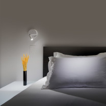 Marset Ledtube R LED Wall Light Lifestyle Bedroom Left