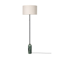 Gubi Gravity Floor Lamp Emerald Marble Canvas
