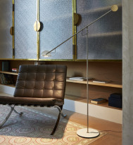 Marset Copernica Floor Lamp White/Gold 