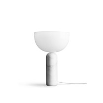New Works Kizu Table Lamp Large White Marble