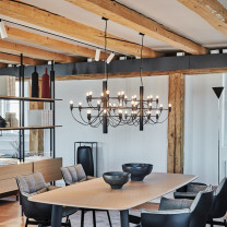 Matte Black Flos 2097/18 Chandeliers