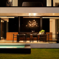 Moooi Flock of Light LED Suspension in Dining Room