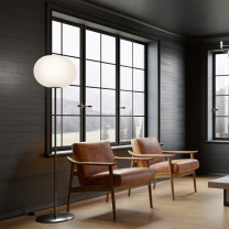 Silver Flos Glo-Ball Floor Lamp