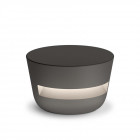 Vibia Dots Outdoor LED Floor Lamp - Half Halo, Black