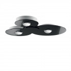 Lodes Bugia LED Ceiling Light - Triple, Black