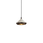 Bert Frank Shear Pendant Dark Bronze Cream