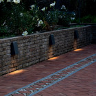 3x Large Anthracite Artemide Cuneo LED Wall Light