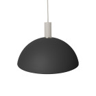 Ferm Living Collect Low Socket Pendant Dome Grey Black