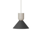 Ferm Living Collect Bell Socket Pendant Bell Grey Black