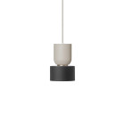 Ferm Living Collect Bell Socket Pendant Disc Grey Black