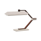 Bert Frank Rinato LED Table Lamp Dark Bronze White