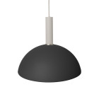 Ferm Living Collect High Socket Pendant Dome Grey Black