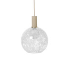 Ferm Living Collect Low Socket Pendant Glass Sphere Cashmere Casca