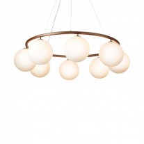 Nuura Miira 8 Circular Pendant Dark Bronze/Opal White