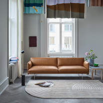 Cognac Muuto Outline Sofa