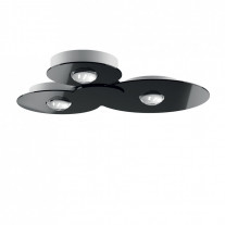 Lodes Bugia LED Ceiling Light - Triple, Black