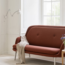 White/Chrome Fritz Hansen Kaiser Idell 6559 Wall Lamp