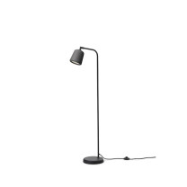New Works Material Floor Lamp Dark Grey Concrete