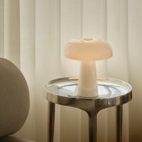 White Design For The People Glossy Mini Table Lamp
