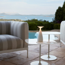 Kartell Camomille LED Portable Lamp Lifestyle Outdoor Seating