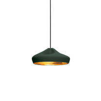 Marset Pleat Box 36 LED Pendant Dark Green Gold