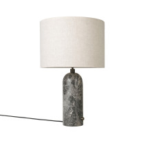 Gubi Gravity Table Lamp Grey Marble Canvas Large