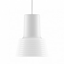 Zero Compose Pendant with Glass Shade White White