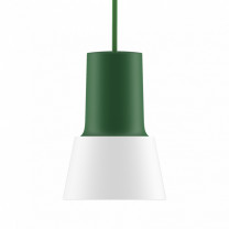 Zero Compose Pendant with Metal Shade Small Green White