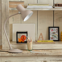 Anglepoise Type 75 Mini Table Lamp Mole Grey on Cabinet 